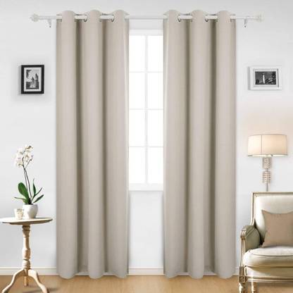 ARYA EXPORTS 374 cm (12 ft) Window Jacquard Curtain (Pack Of 2)