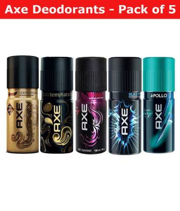AXE pack of 5 Deodorant Roll-on  -  For Men