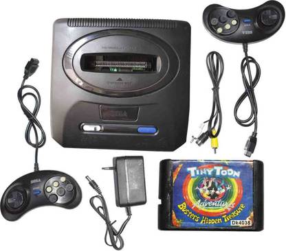 VK MART Tv Video Game Console 16 Bit With tiny-toon Cassette Extra N/A GB with Sonic