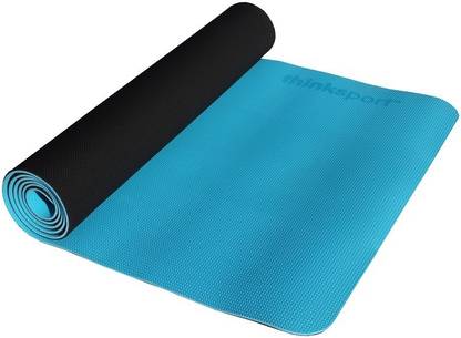 Thinksport Safe Yoga Mat Black/Blue Blue, Black 5 mm Yoga Mat