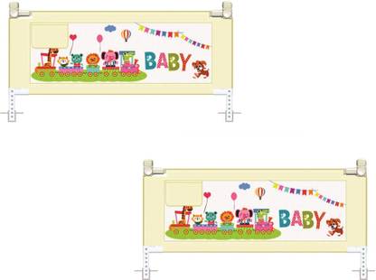 SYGA Pack of 2 Bed Rail Guard, Portable Safety Guardrail for King/Queen Size Bed - 88cm Tall_(1.8m,2m)