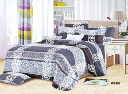 Mosho 140 TC Cotton Double Printed Flat Bedsheet
