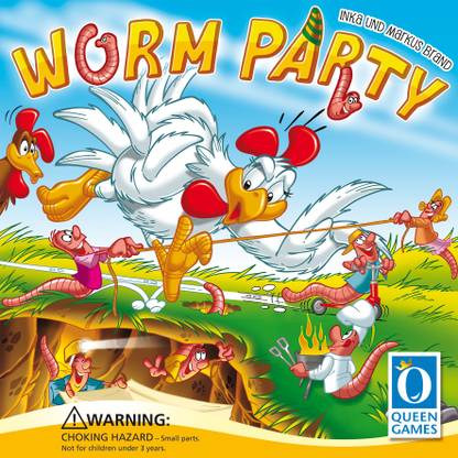 Queen Games Worm Party -Game Party & Fun Board Game