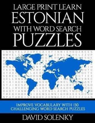 Large Print Learn Estonian with Word Search Puzzles