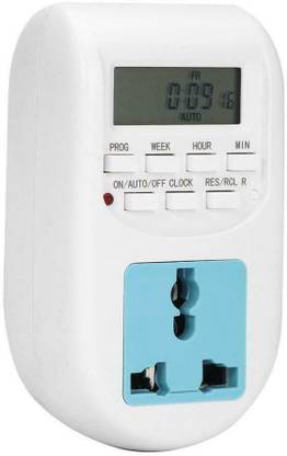 Techtest Electronic Digital On Off Timer Switch Socket Programmable Programmable Electronic Timer Switch