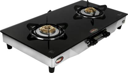 SAFELINE Glass, Stainless Steel Manual Gas Stove