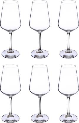 Bohemia Crystal (Pack of 6) Sandra Wine Glass Set Wine Glass