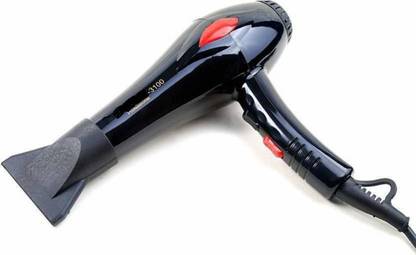 Crazzy Villa Professional Professional regular use powerful machine Hair Dryer (2000 W, Black) Hair Dryer