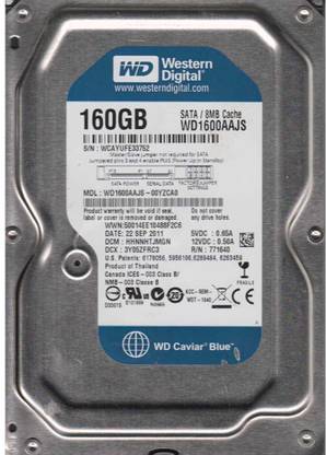 WD INTERNAL HDD 160GB 3.5 inch Shock Resistant INTERNAL HARD DRIVE