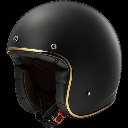 LS2 OF583 BOBBER SOLID GOLD MATT BLACK Motorbike Helmet