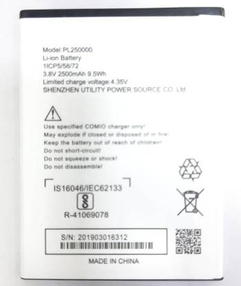 FULL CELL Mobile Battery For  Comio C1 PRO PL250000