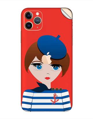 गाडगेटस्वेराप GWAB-6917 Printed Sailer Girl Apple iPhone 11 Pro मोबाइल स्किन