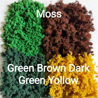 BISWAS BROTHER AND SELL Artificial Moss Multi Colors Diorama Model Grass Trees Art and Craft Model Building Kit