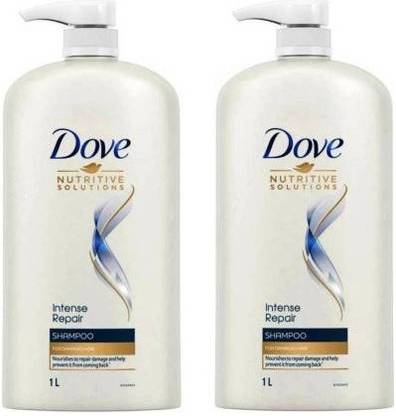 DOVE Intense Repair Shampoo- 1 litre For 1 Pack (Pack Of 2)