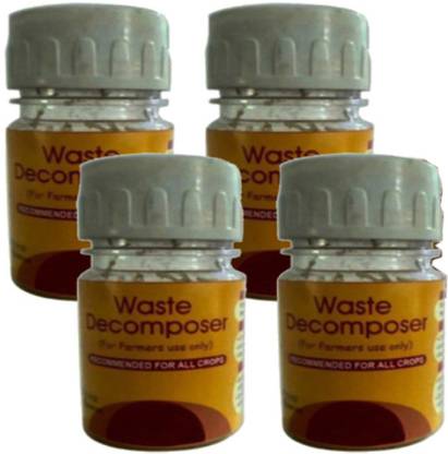 Waste Decomposer Pack of 4 bottles Manure