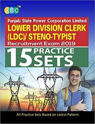 15 PRACTICE SETS:- Punjab State Power Corporation Limited LOWER DIVISION CLERK (LDC)/STENO-TYPIST Recruitment Exam 2019 (Based On Latest Pattern)