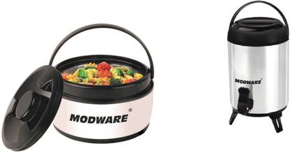 MODWARE Microwave Safe Casserole With Kanter Water Jug combo - 2200 ml, 5000 ml Pack of 2 Thermoware Casserole