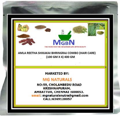 MGBN AMLA REETHA SHIKAKAI BHRINGRAJ POWDERS