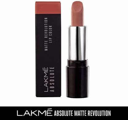 Lakmé Absolute Matte Revolution Lip Color, 301 Morning Coffee, 3.5 g