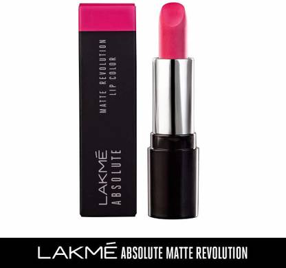 Lakmé Matte Lip Color, 203 Shocking Pink, 3.5 g