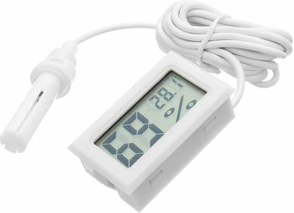Xceptional Choice Mini Digital Temperature Hygrometer LCD (White) Pinless Digital Moisture Measurer