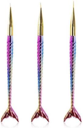 SHIVEXIM 11Brush-White Stripes Fishtail Style