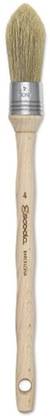 Escoda Natural Chungking Hog Bristle Brush - Series 7600 - Round Oval - Size: 4