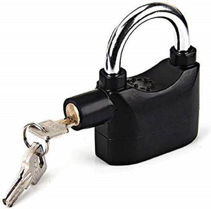 play run Anti-Theft Lock System Alarm for Home Office and Bikes ( Black) Lock