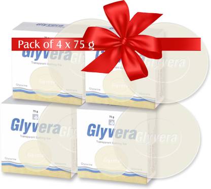 Glyvera Transparent Soap Bar 75 g (Pack of 4)