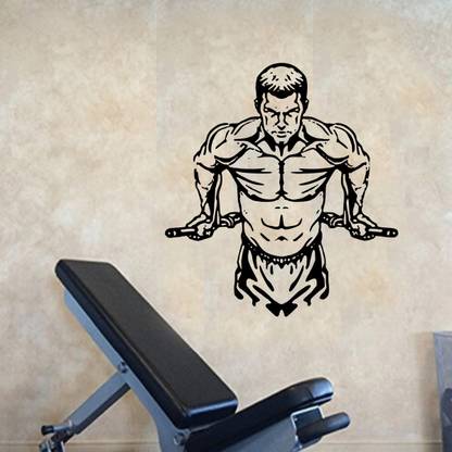fuzzy 50 cm Gym Self Adhesive Sticker