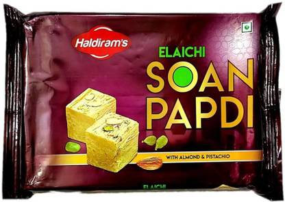 Haldiram's Elaichi Soan Papdi With Almond Pista Tray