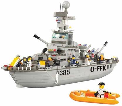Uttam Toys Navy Cruiser 577 Piece Building Block Set Lego Compatible