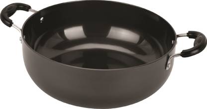 Worldstar Hard Deep Kadhai- 12.3mm Kadhai 21.5 cm diameter 3 L capacity