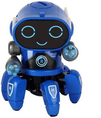 BeBe Giggles Bot Robot Octopus Shape Electric (White, Orange)