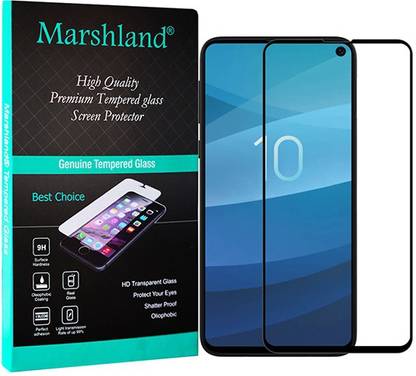 MARSHLAND Tempered Glass Guard for Smooth Tempered Glass Screen Protector Compatible with Samsung Galaxy S10e (Black), 11D Full Glue Anti Scratch Bubble Free