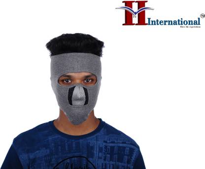 H International Grey Bike Face Mask for Men & Women