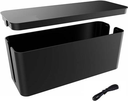 Corslet 1 Compartments Plastic Cable Management Box Organizer, Wire Organiser