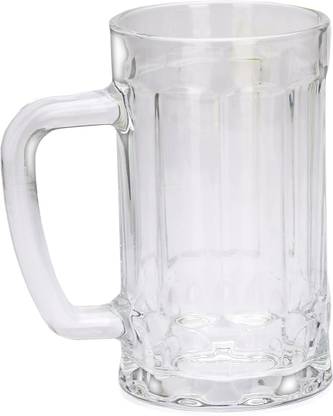 AFAST Stylish Designer Beer Mug , Glass, Transparent, 410 Ml We025 Glass Beer Mug