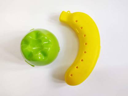 DOVEAZ Fruits Banana Case And Apple Case 2 Containers Lunch Box
