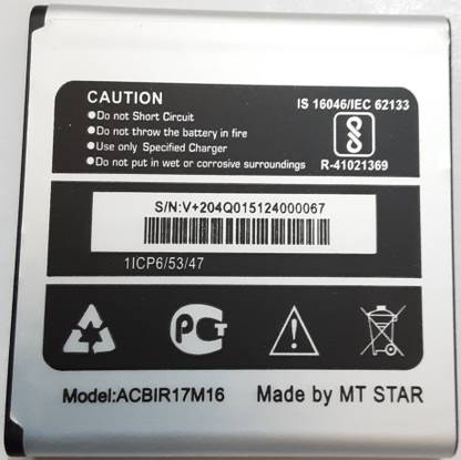MT STAR Mobile Battery For  Micromax Bharat 2 Plus ( Q402+ )