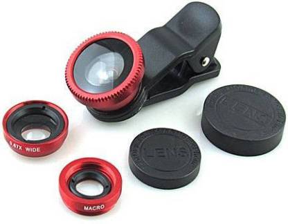 NICK JONES Mobile Camera Lens Clip-On 3 in Lens + 0.67X Wide Angle + 10X Macro Lens, Mobile Phone Lens (Wide and Macro, Fisheye) Mobile Phone Lens