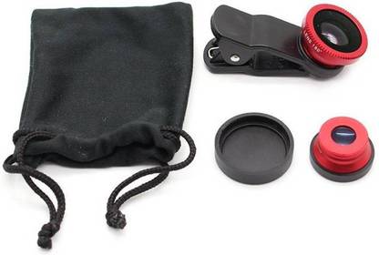 InEffable Clip Lens Kit, 180 Degree Fish Eye Lens + 0.67X Wide Angle + 10X Macro Lens Mobile Phone Lens Mobile Phone Lens