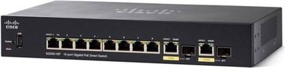 CISCO SG250-10P 10-Port Gigabit PoE 8 Ports 1000 Mbps Smart Network Switch