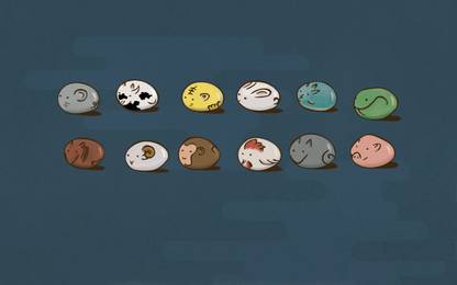 Athah Anime Fruits Basket Chinese Zodiac Zodiac Cute Stone 13*19 inches Wall Poster Matte Finish Paper Print