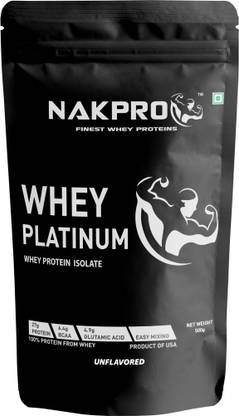 Nakpro Whey Protein Isolate 90% (Raw, Pure, Asitis, Unflavored Usa Made) Whey Protein