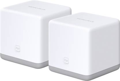 Mercusys Halo S3 (2 Pack) Mesh Router 2.4 GHz, 5 GHz 300 Mbps Wifi Speed Single Band Internal Antenna Ethernet (Cable Broadband)