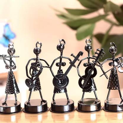 Zahab Human Figure Musical Instrument Set of 5pcs Decorative Showpiece  -  15 cm