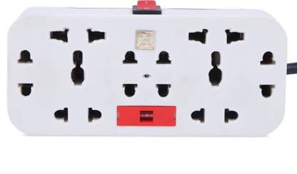 ZEYE 8-Way Heavy Duty Extension Board with 2 M Long 8  Socket Extension Boards
