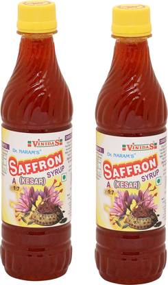 Naram's Food Products SAFFRON SYRUP WITH PURE KASHMIRI KESAR AND CARDAMOM
