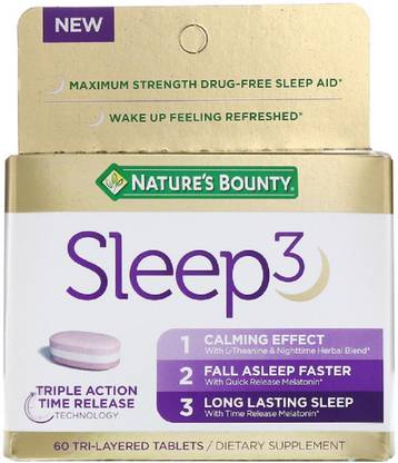 Nature's Bounty Sleep3, 60 Tri-Layered Tablets